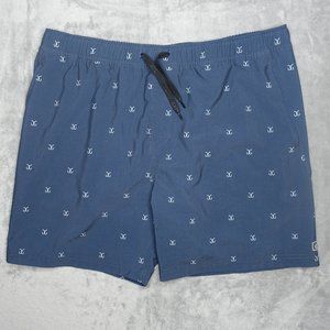 Avid Fishing Shorts Men's XXL Blue White Hook